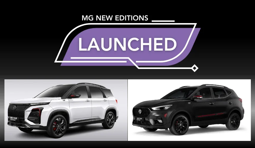 MG Launches Hector Snowstorm, Astor Blackstorm Editions