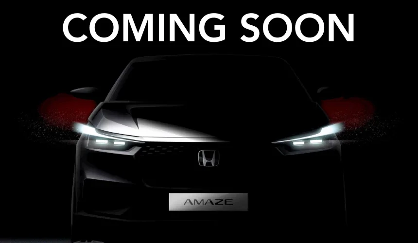 All New Honda Amaze First Official Image Out - Launch Soon