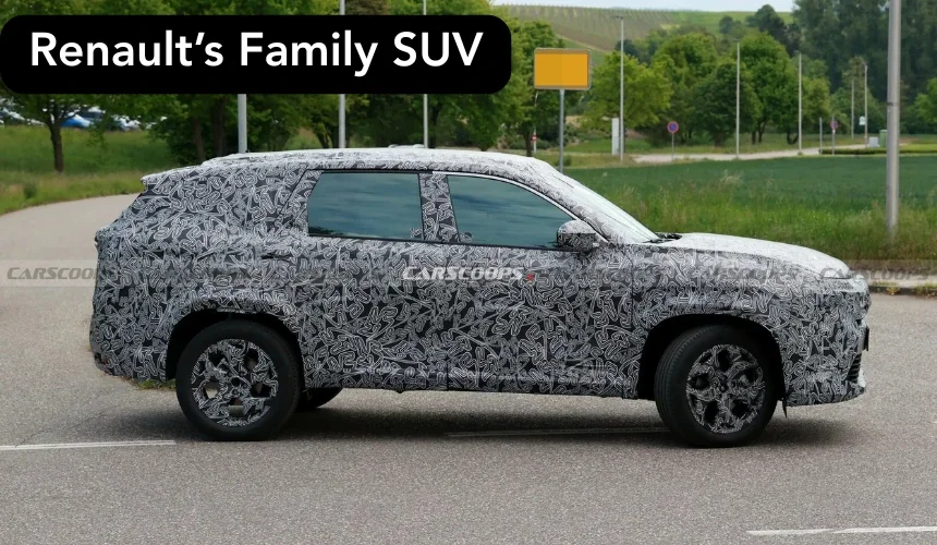 Renault Boreal Testing Begins - 7-Seater Family SUV Launch Details Out