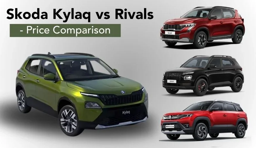 Skoda Kylaq Vs Rivals - Price Comparison