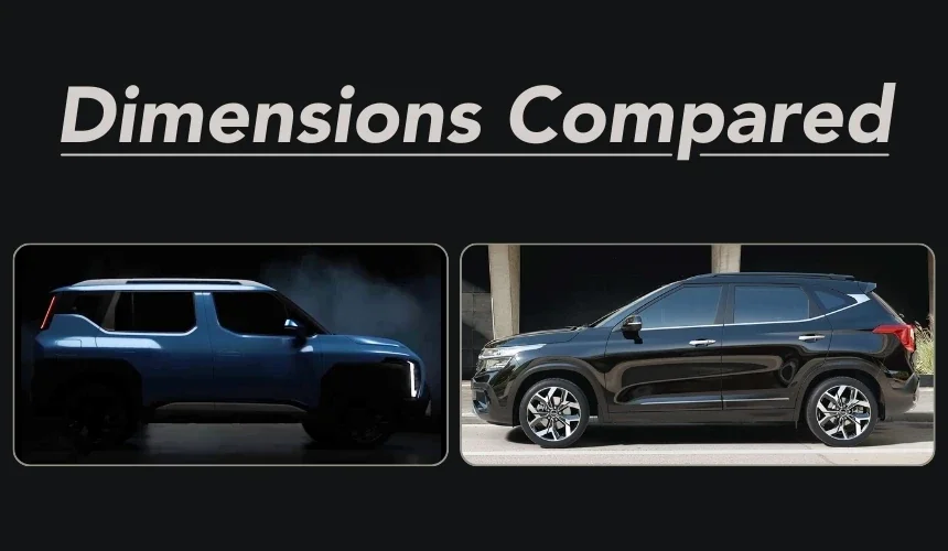 Kia Syros Vs Seltos Dimensions Compared