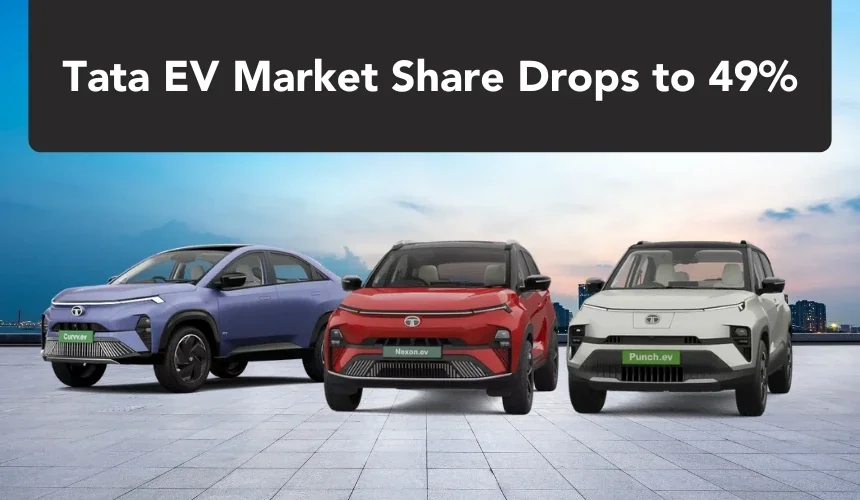 Tata EV Market Share Falls to 49% Amid MG Windsor’s Rise