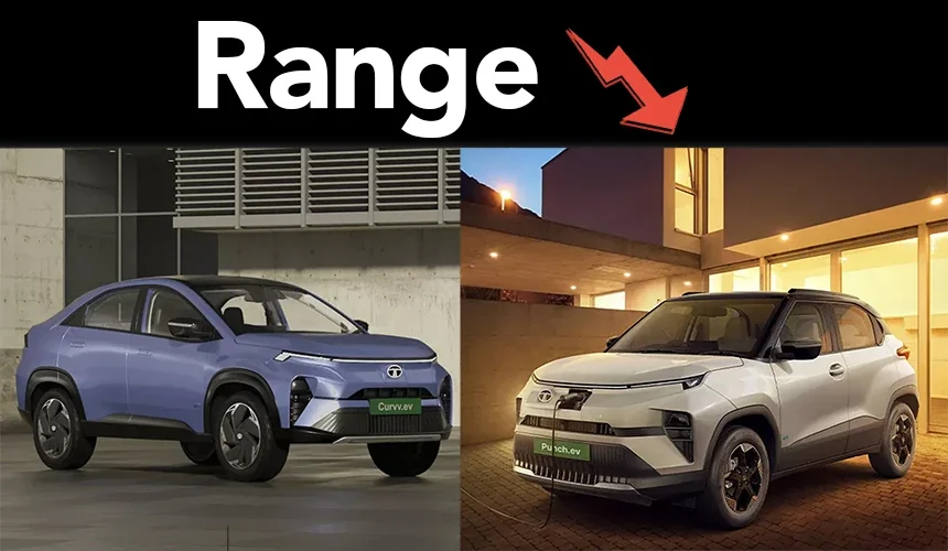 Tata Curvv EV, Punch EV, Nexon EV Range Reduced - New MIDC Test Cycle