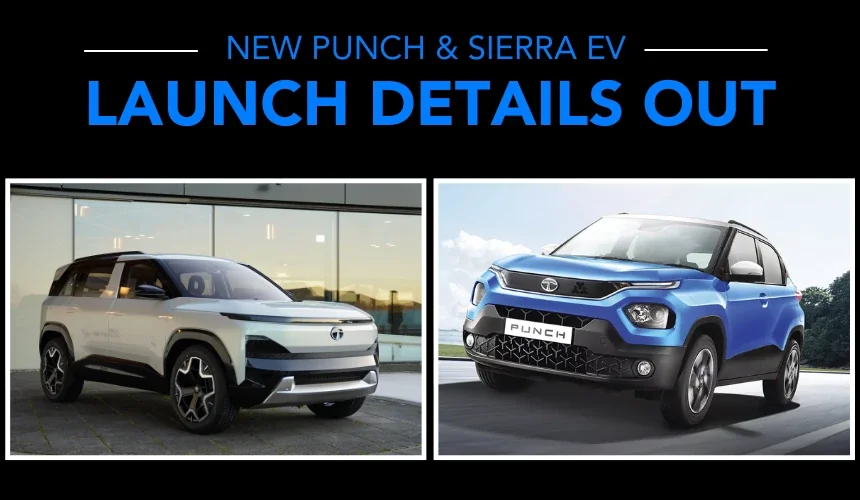 Tata Punch Facelift and Sierra EV to Launch by October 2025