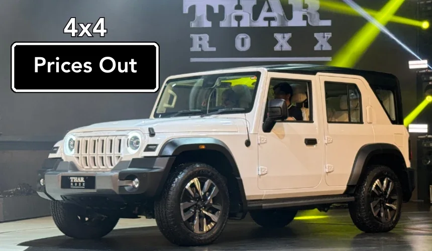 Mahindra Thar Roxx 4x4 Prices Out - Diesel Only