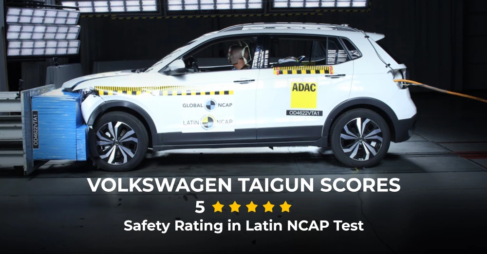 Volkswagen Taigun Scores 5-star Safety Rating in Latin NCAP Test