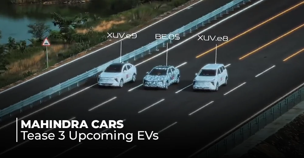 Mahindra Cars Tease 3 Upcoming EVs
