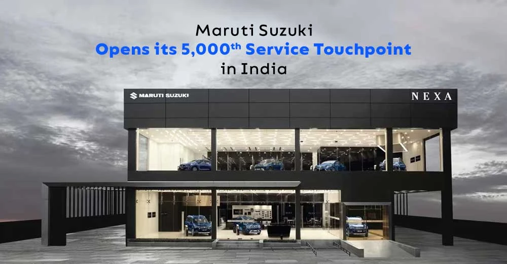 Maruti Suzuki Opens its 5,000th Service Touchpoint in India