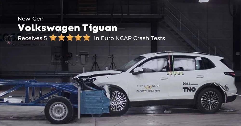 New-Gen Volkswagen Tiguan Receives 5-Star in Euro NCAP Crash Tests