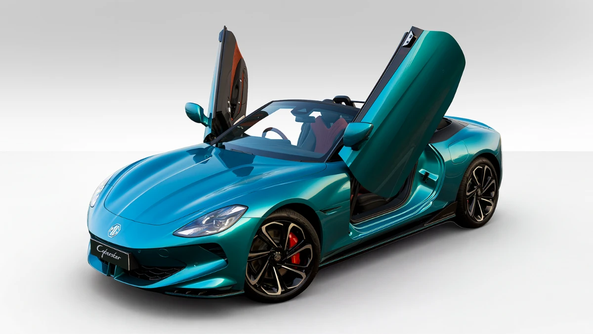 MG Cyberster Gets New Irises Cyan Colour Option in India