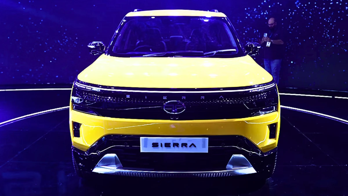 Tata Sierra Spied Variant Reveals Entry-Level Trim with Basic Features