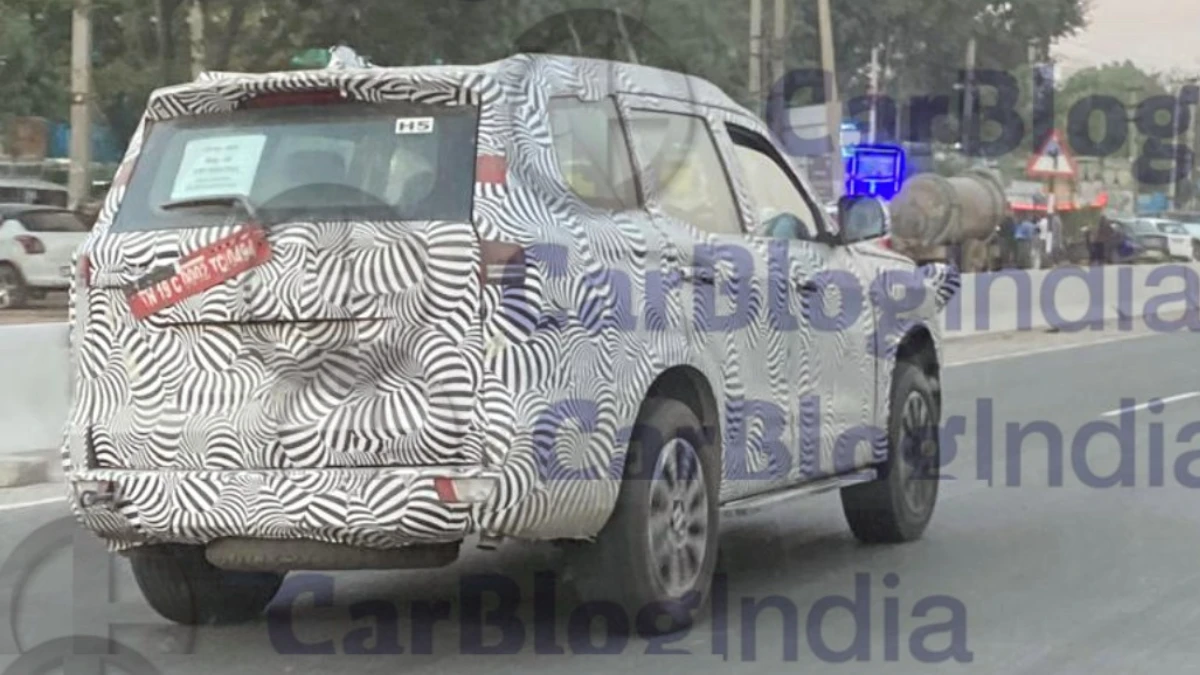 mahindra scorpio n facelift spied