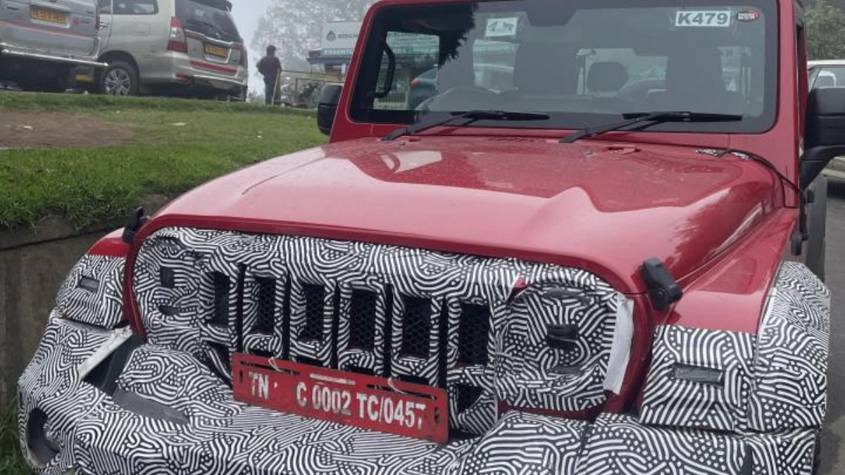 Mahindra Thar 3-door facelift design