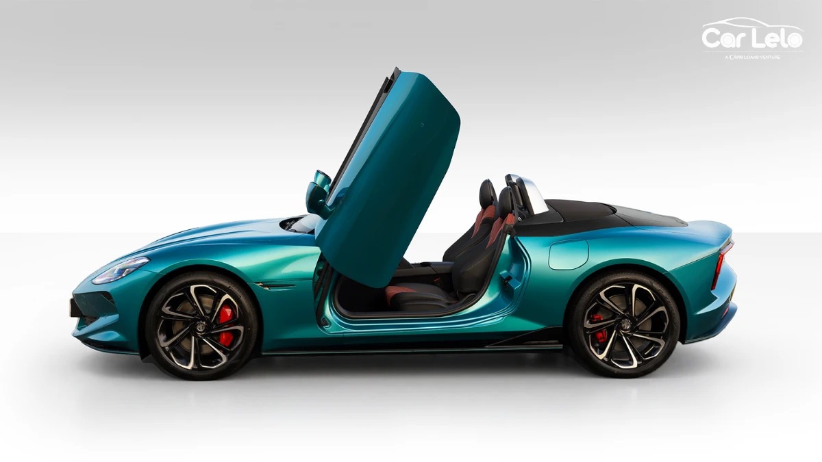 mg cyberster irises cyan colour