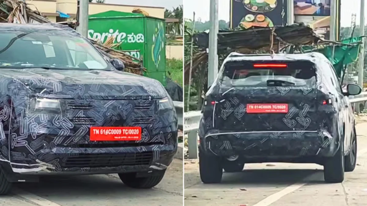 New Nissan midsize SUV Spied India