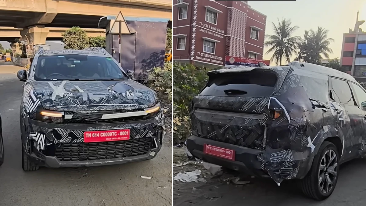 Renault Bigster 7-seater SUV spied in India