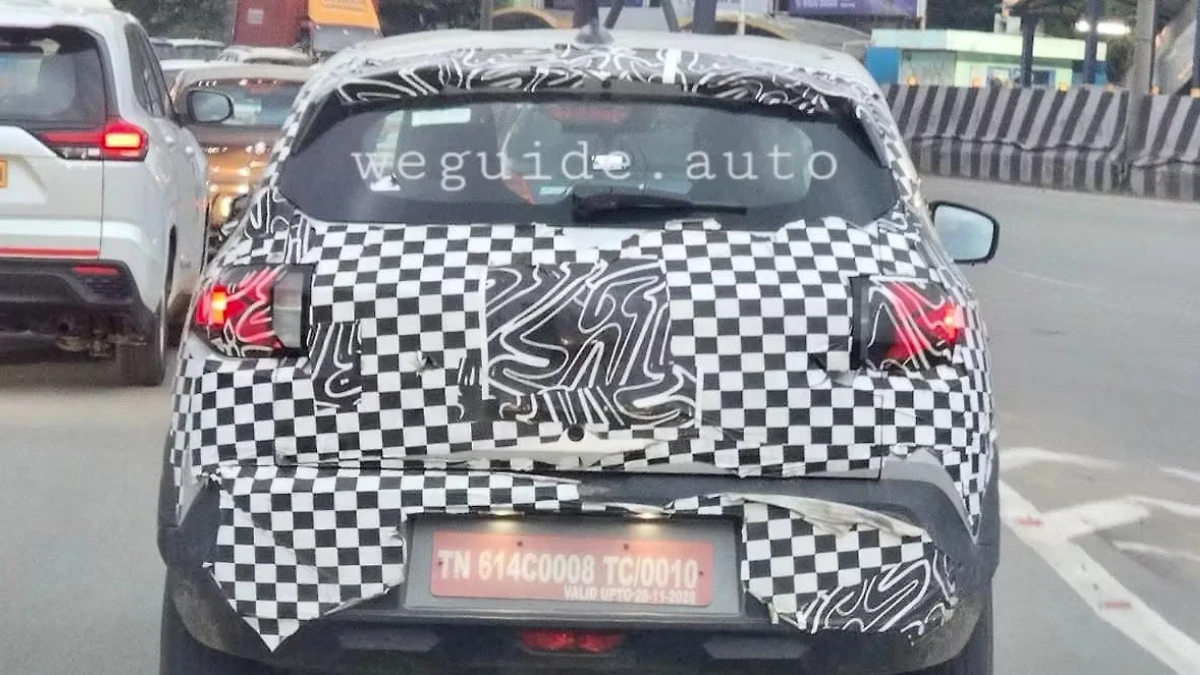 renault kwid ev spied