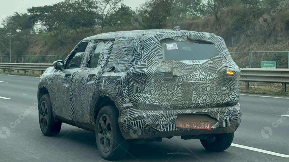 Tata Sierra EV Multi-link rear suspension spied