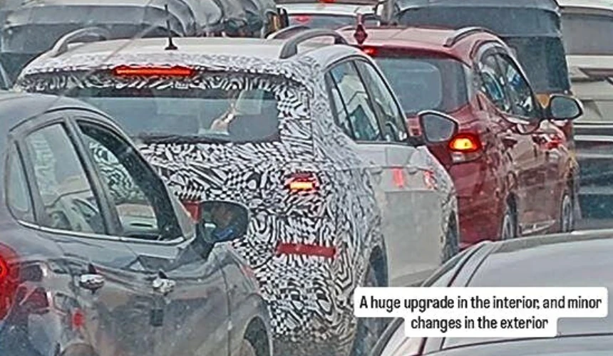 volkswagen taigun facelift spied